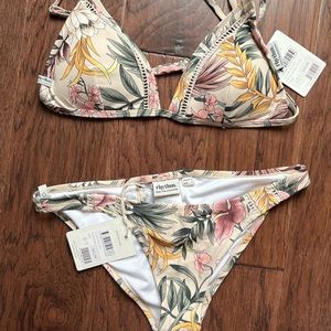 Rhythm two piece bikini top size large bottom size small